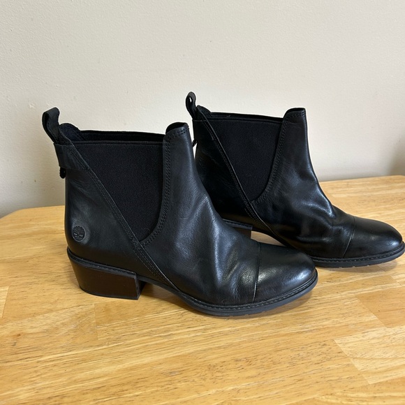 Sz 11 Timberland Sutherlin Bay Chelsea boots. Black like new - Picture 2 of 10